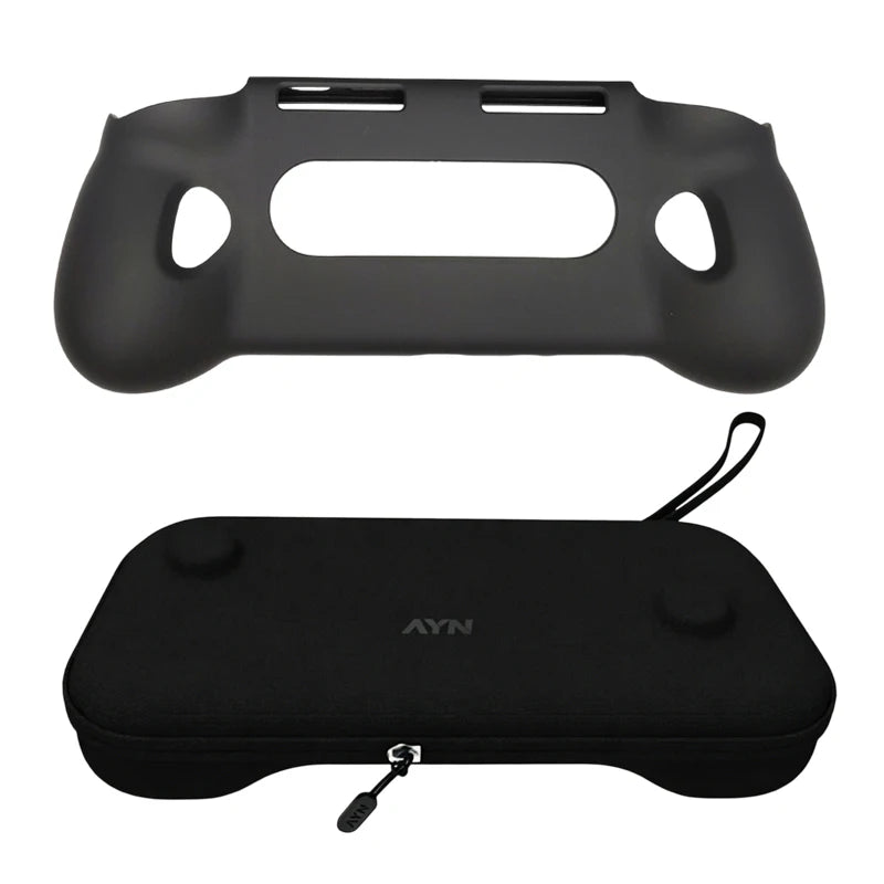 For AYN Odin 3 TPU Grip Shell Original BAG Odin3 Game Console TPU Grip Case Stand Holder With Carry Bag Accessories