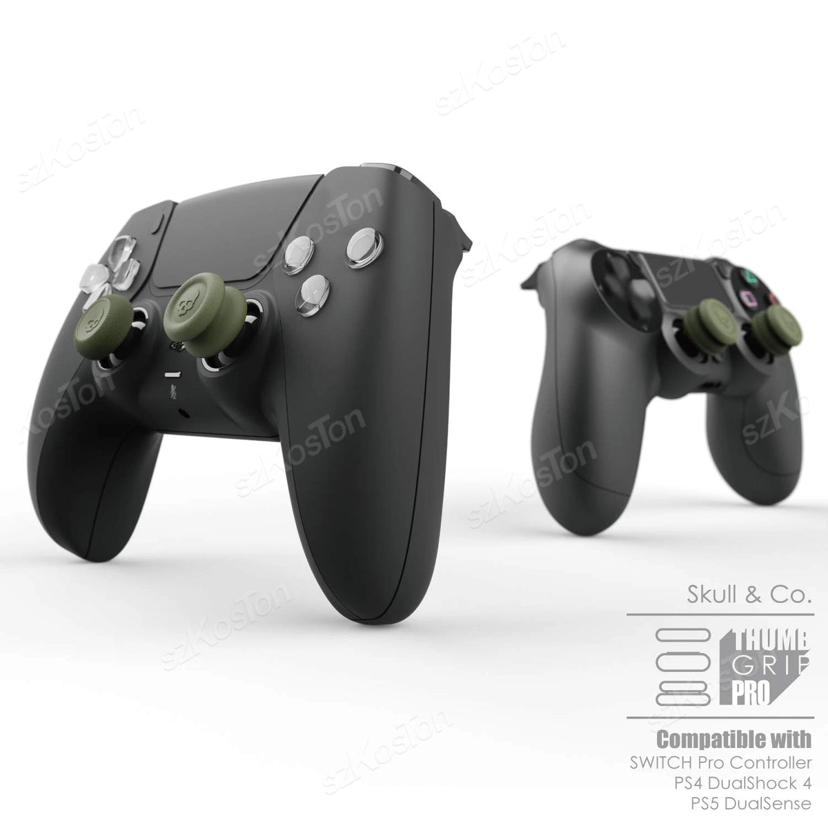6PCS Thumb Grips Caps Set for Switch 2 Pro/PS5/PS4 Controlle
