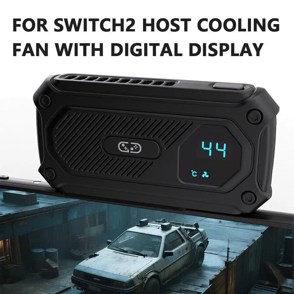 For Switch2 Host Cooling Fan With Digital Display Heat Dissi