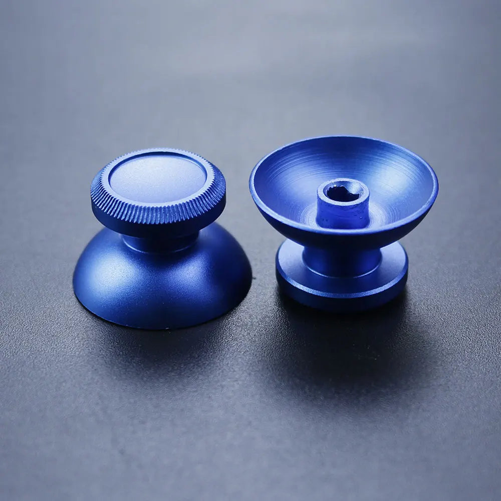 JCD 2pcs Aluminum Metal 3D Analog Joystick Thumb Stick Grip Cap Replacement Buttons For PS4 Slim/Pro/Xbox One Slim Controller