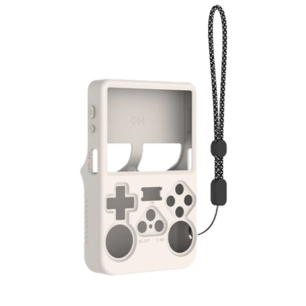 R36s Silicone Case Anti-Scratch Storage Box Soft Shell For R36S Handheld Game Console Silicone Protective Cover With Lanyard