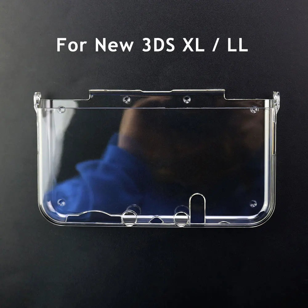 JCD In Bulk Plastic Clear Crystal Protective Hard Shell Skin Case Cover For 3DS New 3DS XL LL NDSL NDSI XL LL Console