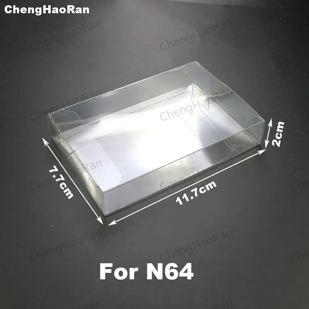 1piece Clear Transparent Game Cartridge Box Case Games Plastic PET Protector for N64 NES SNES for PS5 PS4 PS3 GB GBA GBC Switch