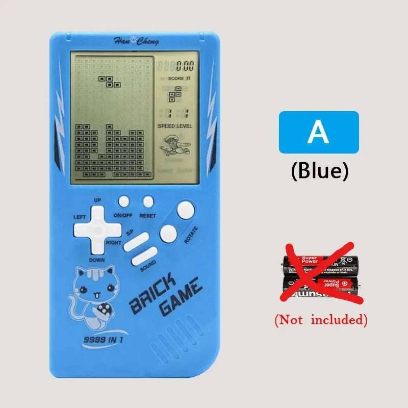 Vintage Brick Handheld Game Console Retro Pocket Gaming Machine Precise Control Buttons Multiple Shell Hues Sharp LCD Panel