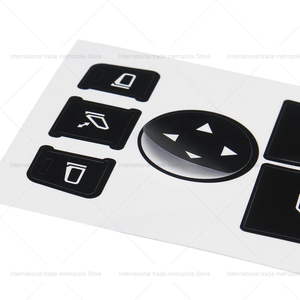 1 Pcs Car Window Control Switch Button Repair Stickers Deaca