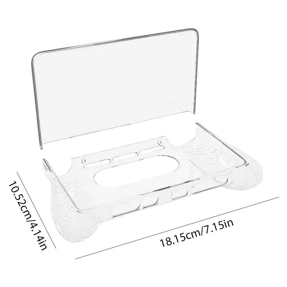 For AYN THOR Odin Transparent TPU Protective Flip Case for H