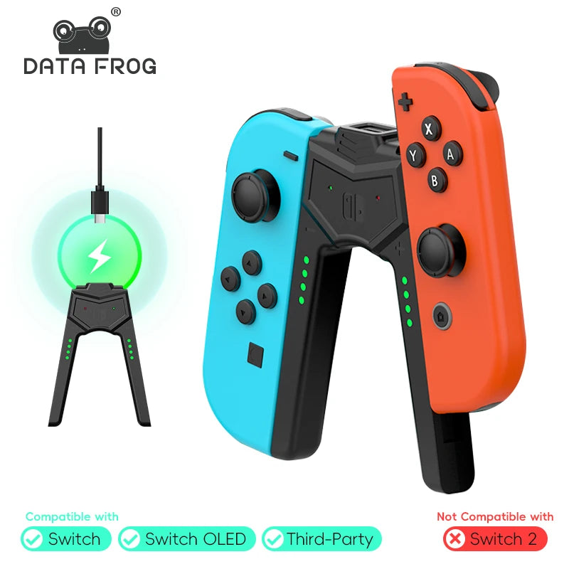 Charging Grip for Joycon Controller Handle Bracket Charger D