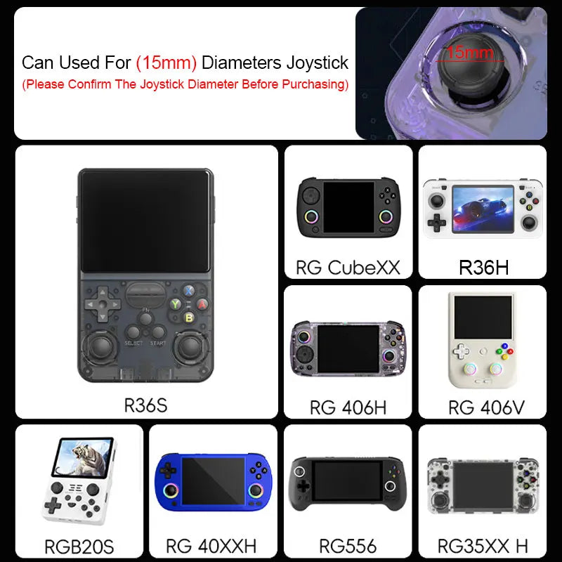 Spider Thumb Stick Grip Cap For R36S RG35XX H R36H Retroid P