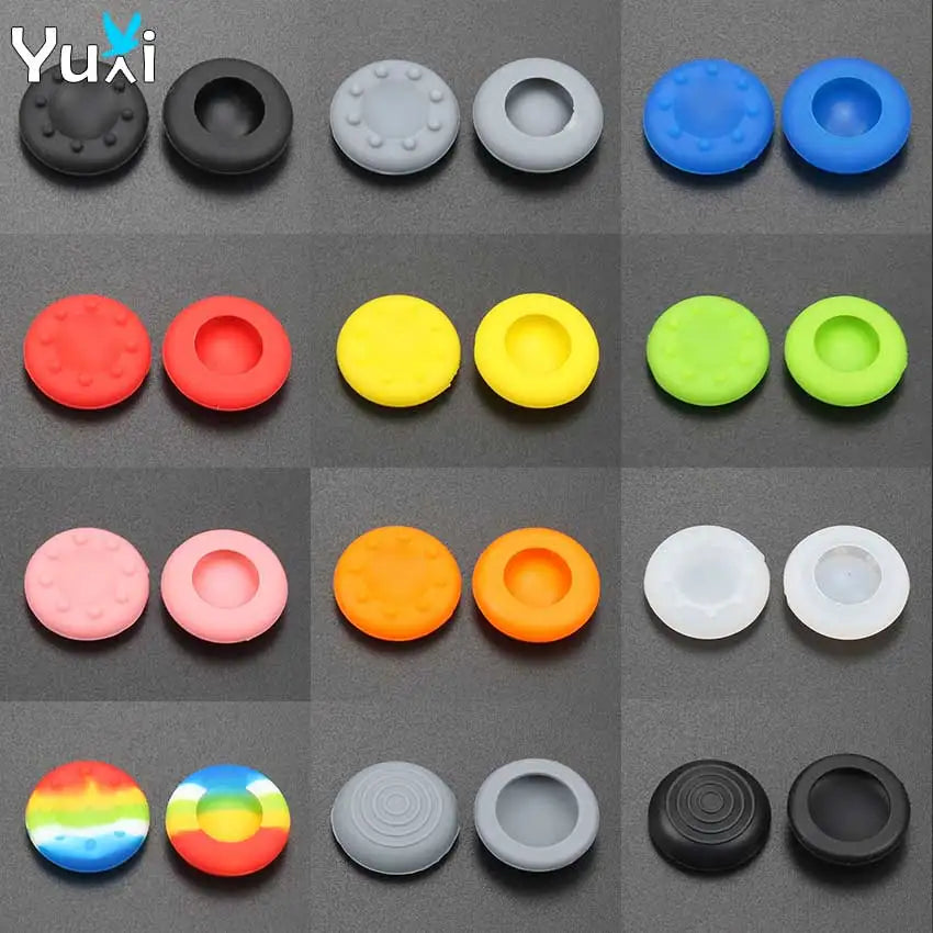 YuXi 2pcs Rubber Silicone Analog Controller Thumb Stick Grip