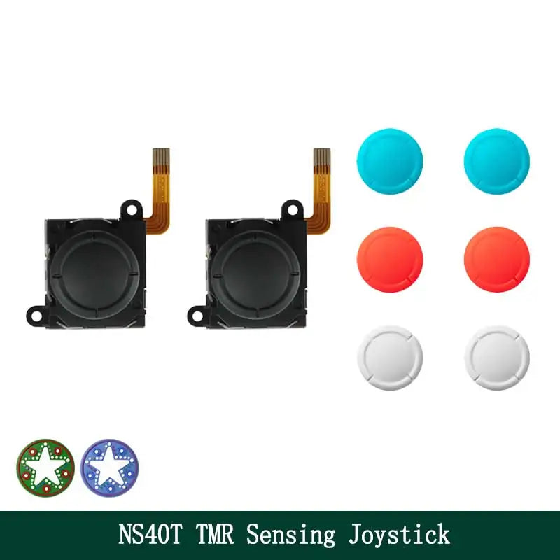 GuliKit TMR Sensing Joystick NS40T for Joy-Con Game Accessories Replacement with Stick Caps for Nintendo Switch NS OLED / Lite