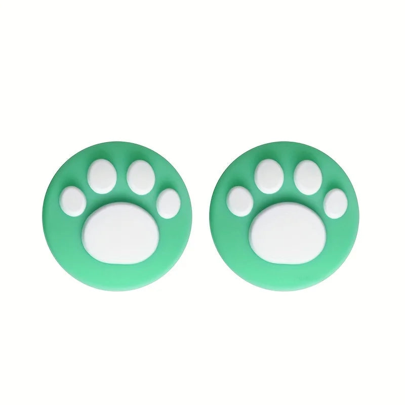 2pcs Cute Cat Claw Design Thumb Grip Caps Thumb Grips Analog Stick Cover Joystick Cap Soft Silicone Cover Compatible with Ninten