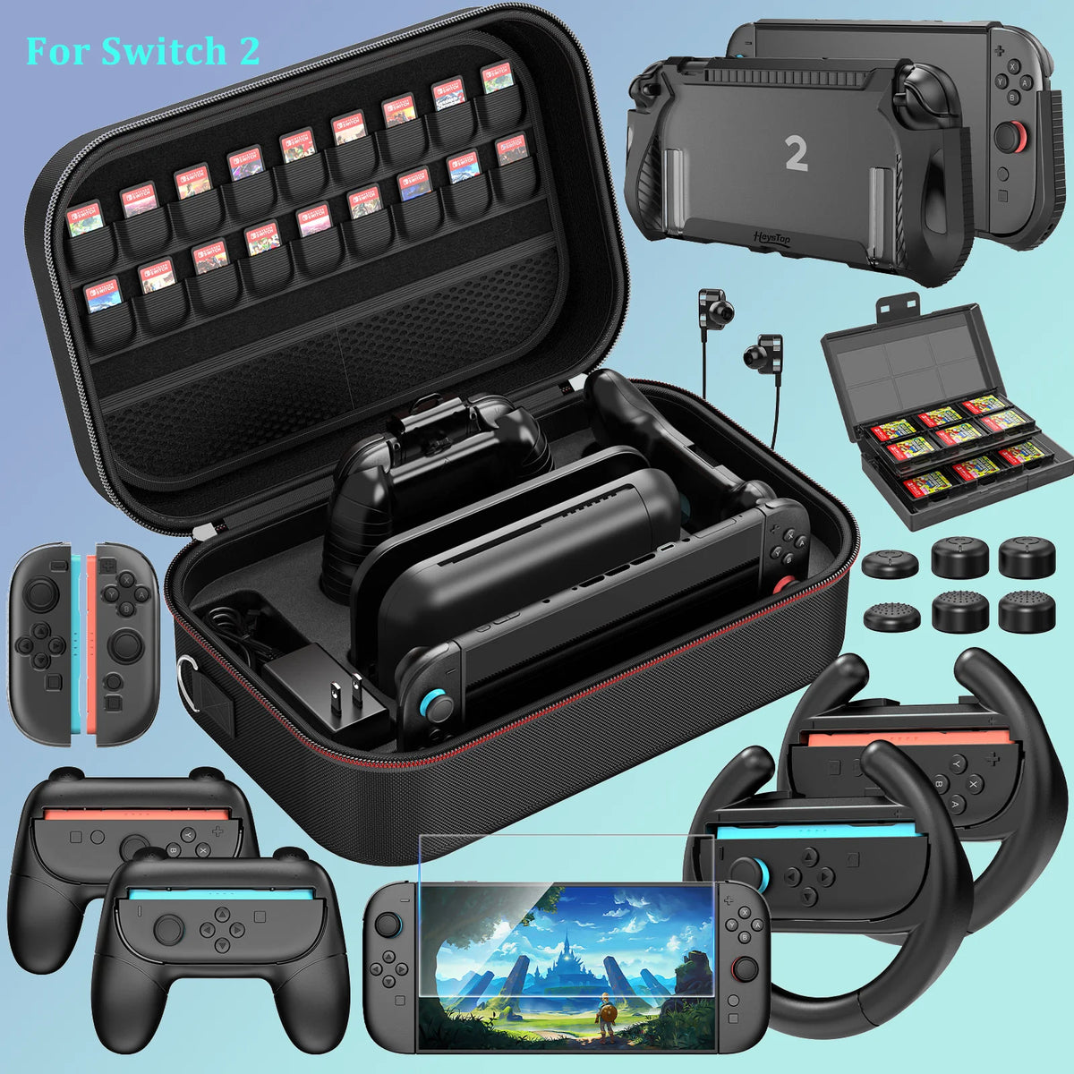 A large-capacity square storage bag suitable for Switch 2. P
