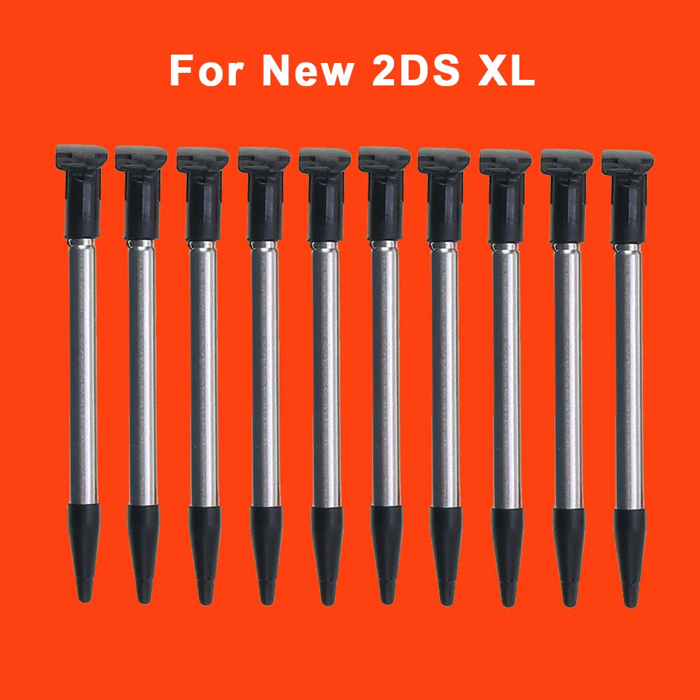 JCD 10PCS Metal Telescopic Stylus Plastic Stylus Touch Screen Pen for 2DS 3DS New 2DS LL XL New 3DS XL LL For NDSL NDSi