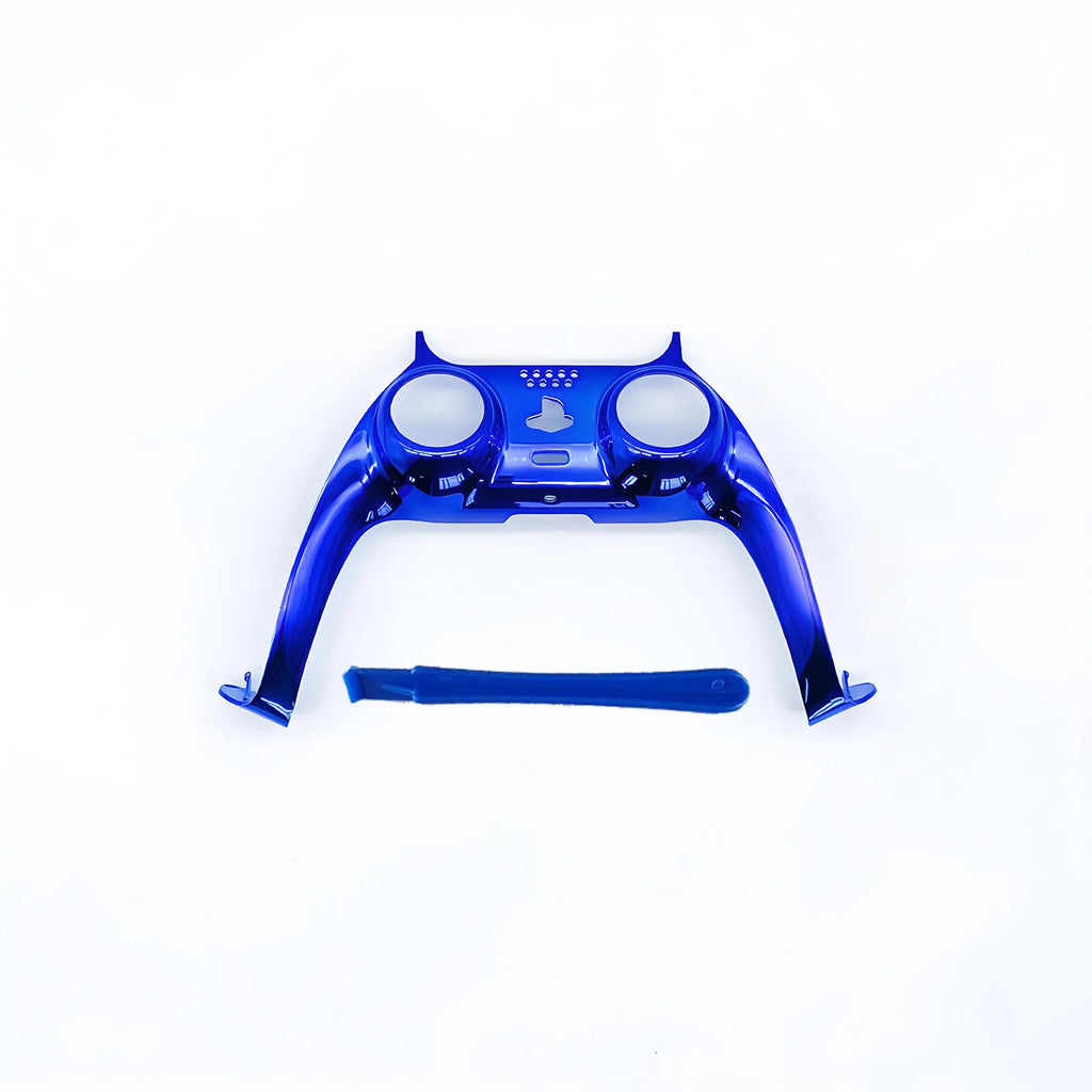Decorative Strip for PS5 Controller Joystick Chrome Handle Cover Replacement with Pry Bar DIY Precise Fit Shell Trim Accessories