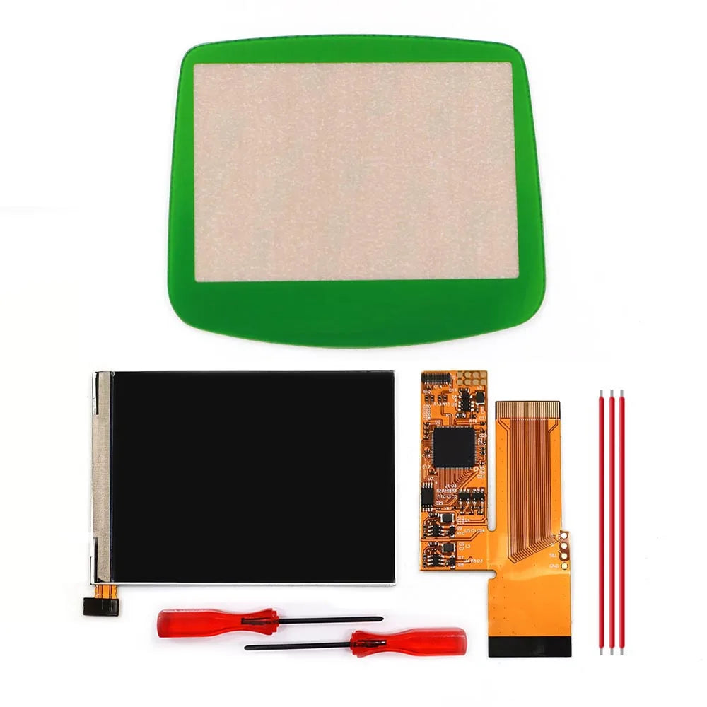 HISPEEDIDO For GBA V2 IPS LCD Backlight Kits With Pre-cut Shell 10 Levels High Brightness Adjustment for Game Boy Advance Consol