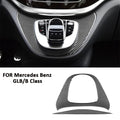 Carbon Fiber Car Center Console Gear Shifter Multimedia Button Trim Panel Decoration Sticker For Mercedes Benz V Class 2015-2021