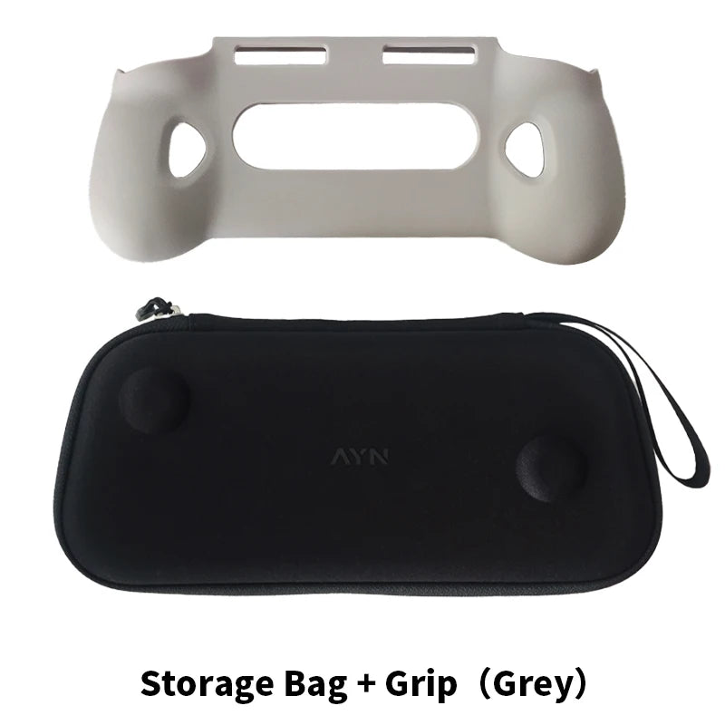 For AYN Odin 3 TPU Grip Shell Original BAG Odin3 Game Console TPU Grip Case Stand Holder With Carry Bag Accessories