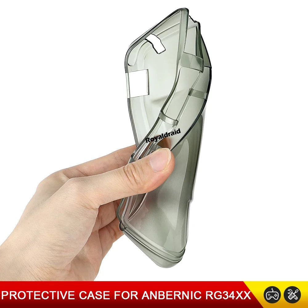 TPU Half Transparent Soft Shell Case Protective Cover For AN