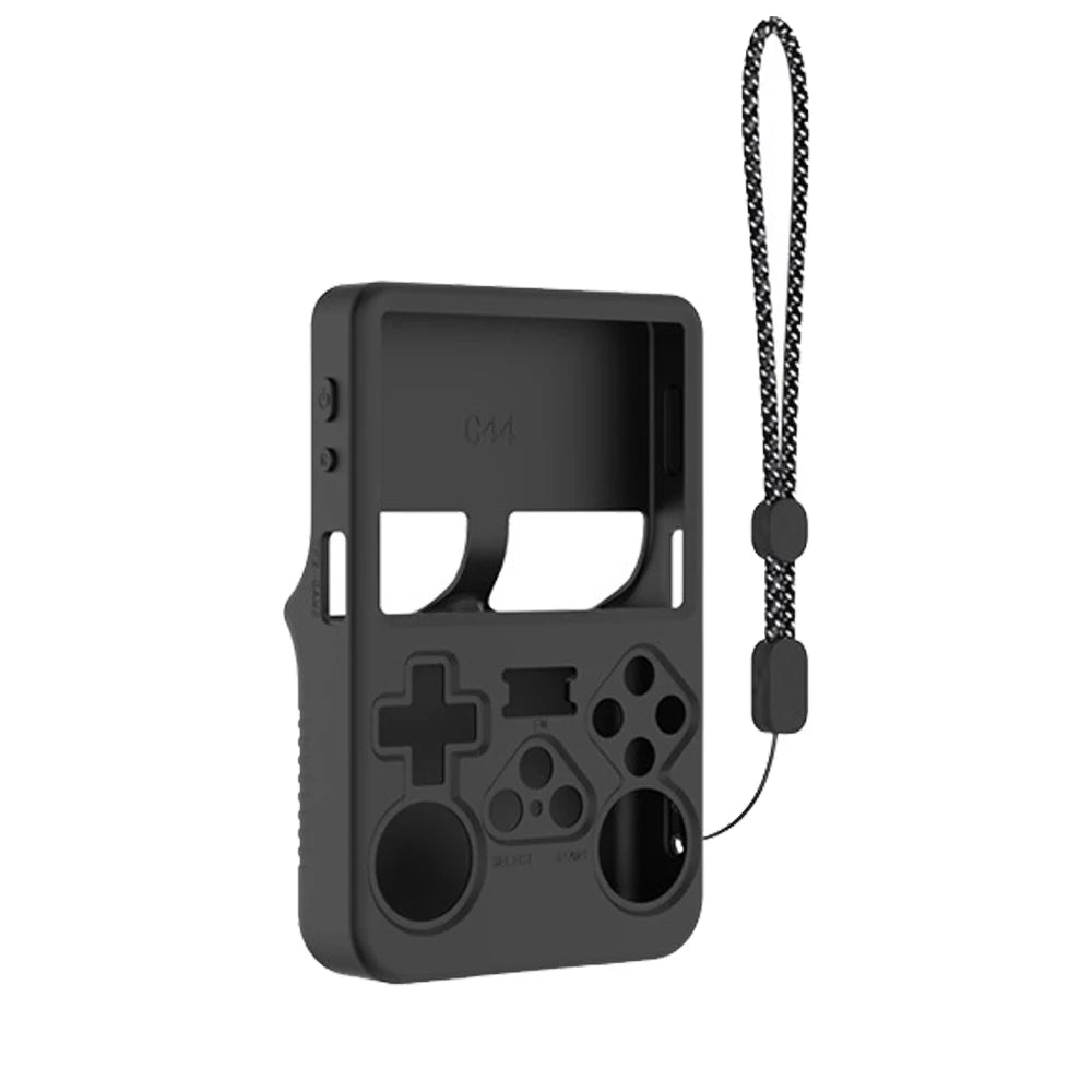 R36s Silicone Case Anti-Scratch Storage Box Soft Shell For R36S Handheld Game Console Silicone Protective Cover With Lanyard