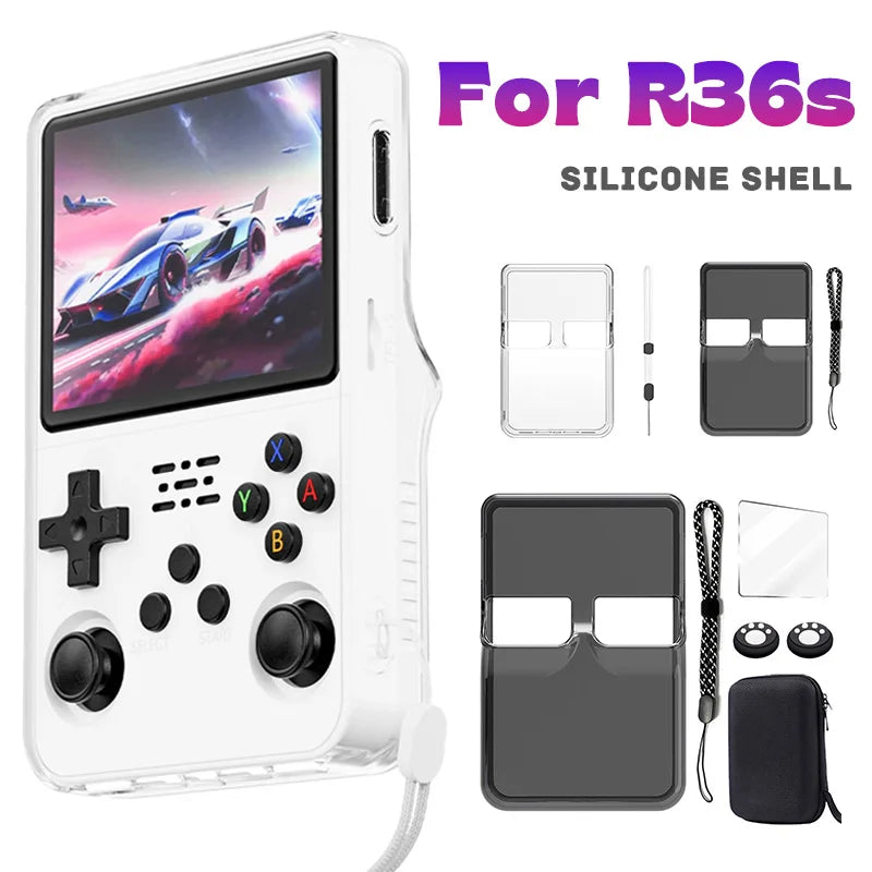 Portable Soft Silicone Protective Case for R36S Retro Handhe