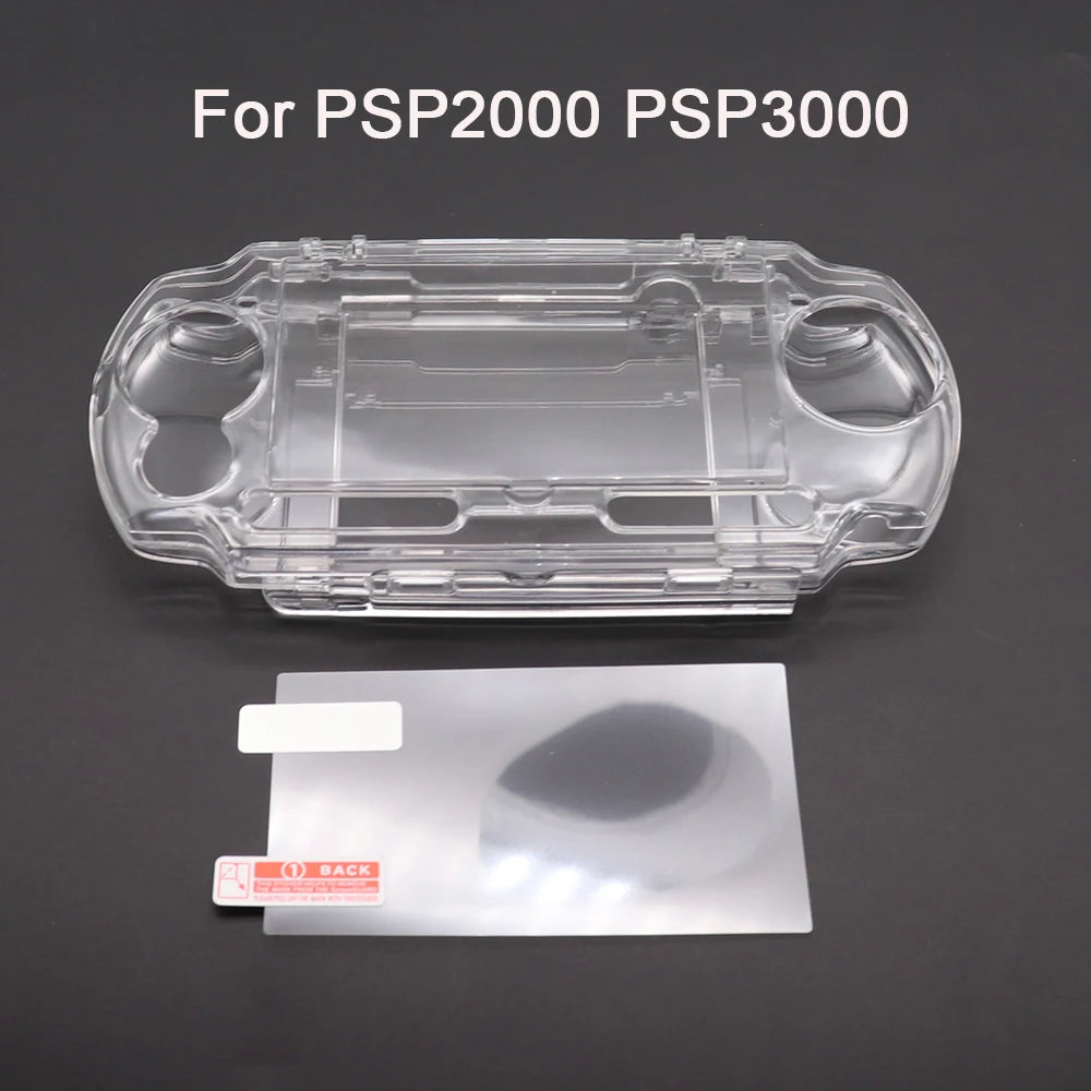 1set For PSP1000 2000 3000 Transparent Cover Case Snap-in Cr