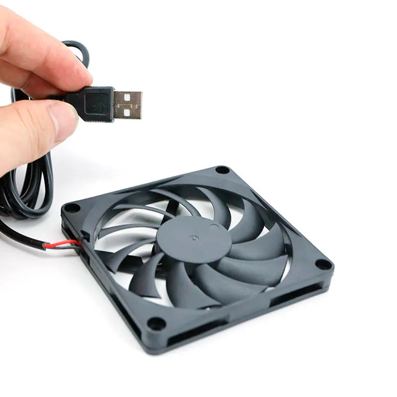 80x80x10mm 80mm 8cm DC 5V USB Power Cooling Case Fan For Rec