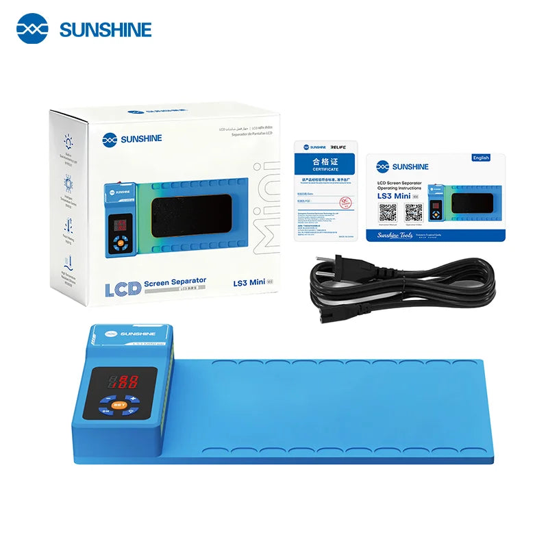 SUNSHINE LS3 mini LCD Screen Remover Heating Stage Separator Pad For Phone IPad Repair Separation Pad LCD Dismantling Treasu