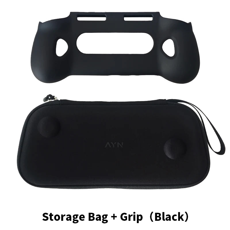 For AYN Odin 3 TPU Grip Shell Original BAG Odin3 Game Console TPU Grip Case Stand Holder With Carry Bag Accessories