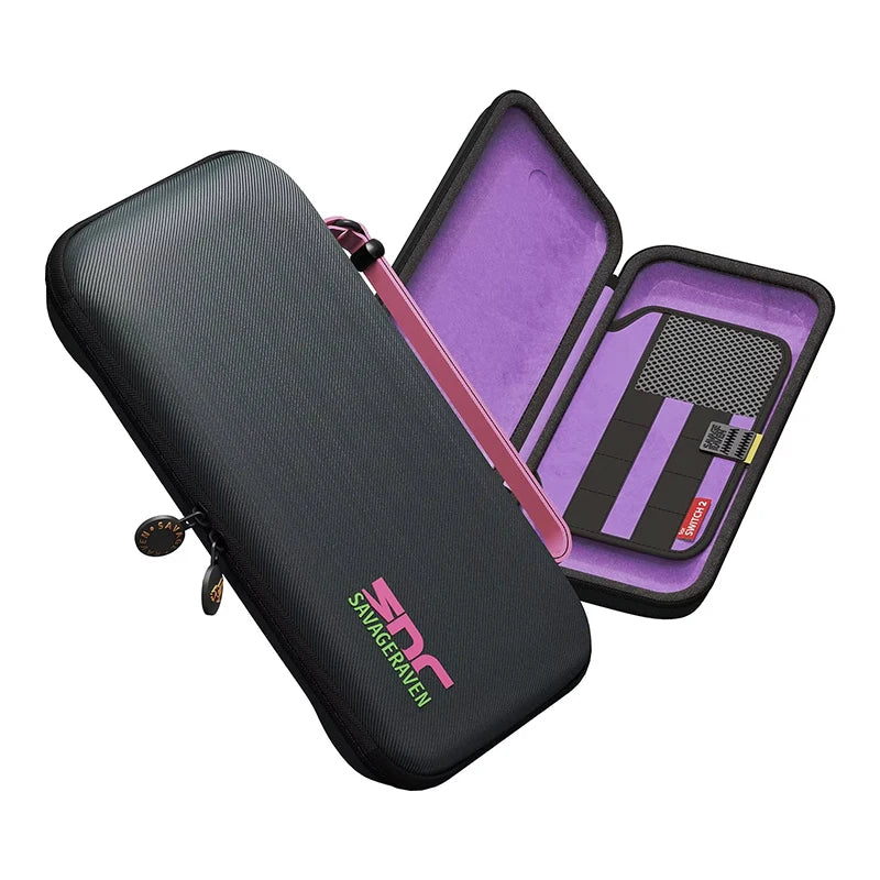 New Savage Raven by Skull & Co. EDC Carrying Case for 2025 Switch 2 ortable Hard Shell Storage Bag for NSW 2 Game Console