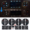 Car AC Dash Button Repair Kit Sticker Dash Board Decal for B