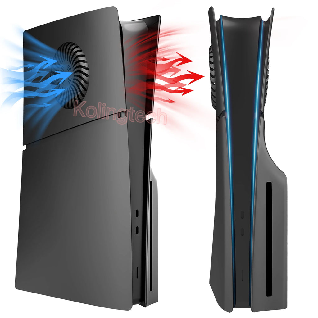 Face Plates for PS5 Slim with Cooling Vents Anti-Scratch Sli