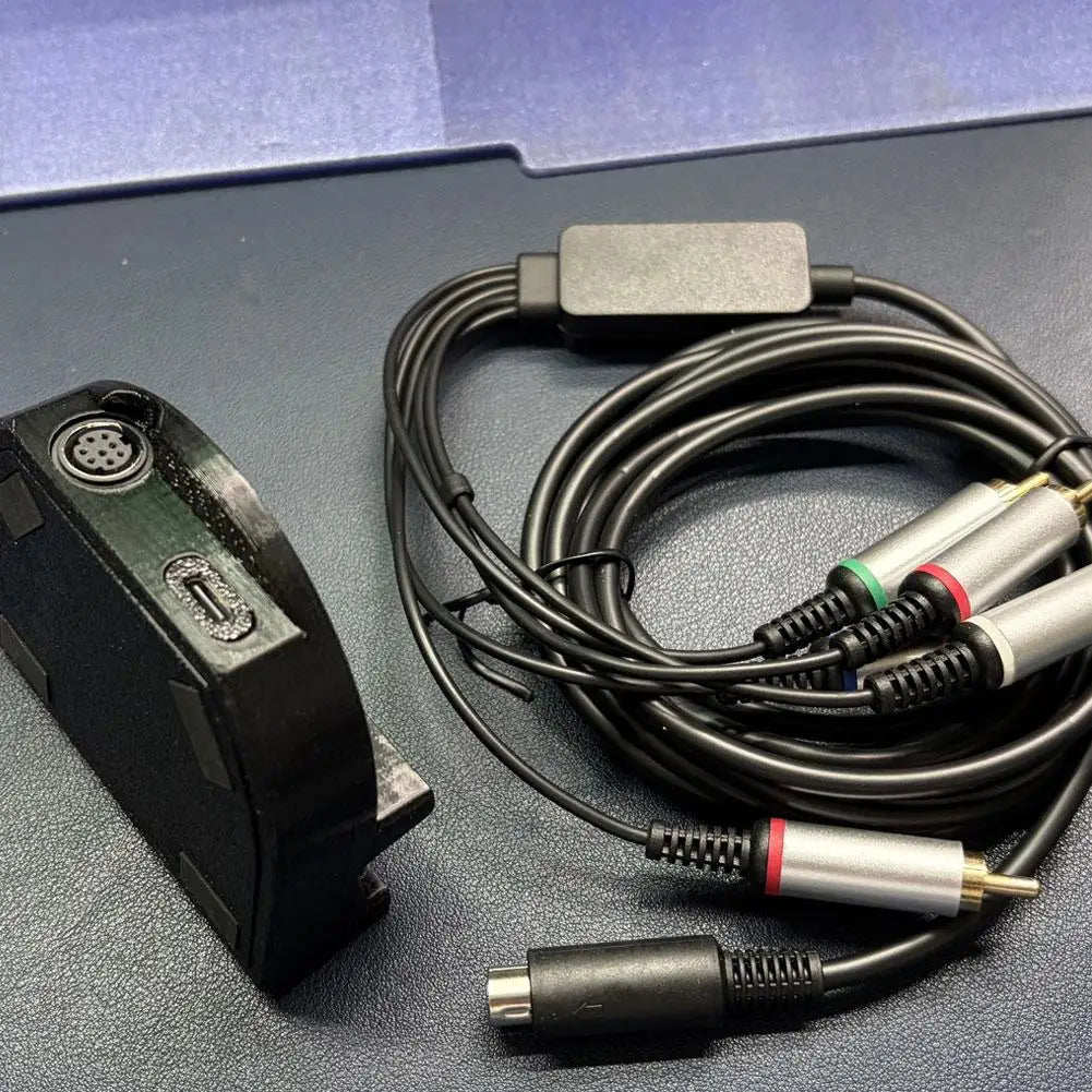 3D Printed Dock For PSP Go Component Cable & Video Output Do