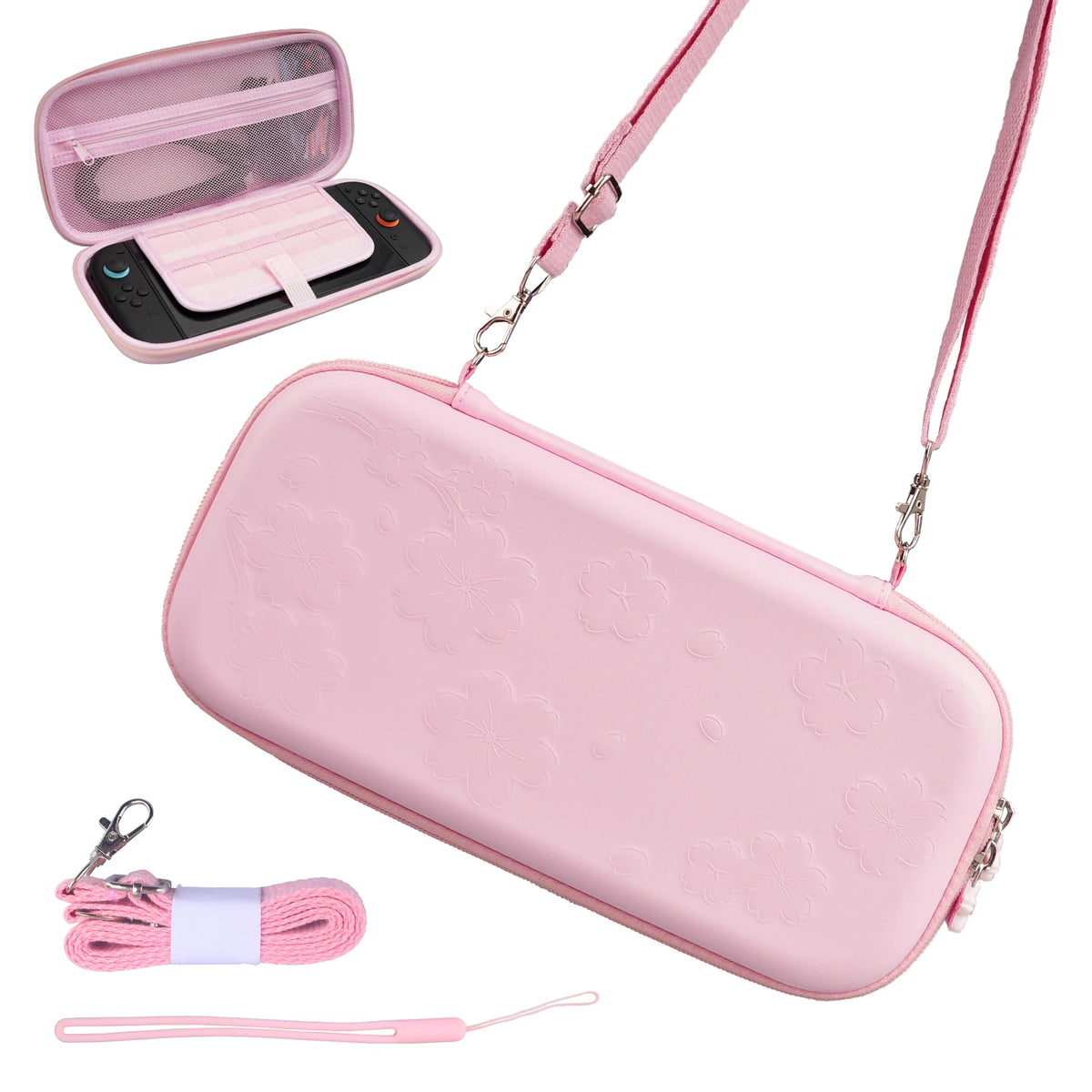 Pink Travel Case Accessories For Nintendo Switch 2 Cute Saku
