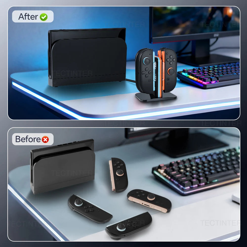 4-in-1 Charging Dock Station for Nintendo Switch 2 Joystick 