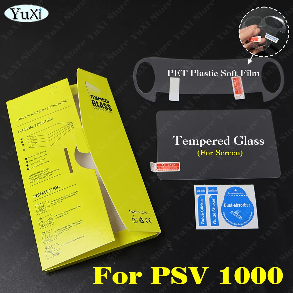 1set Clear Crystal Protective Case For PS Vita 1000 Top Bott