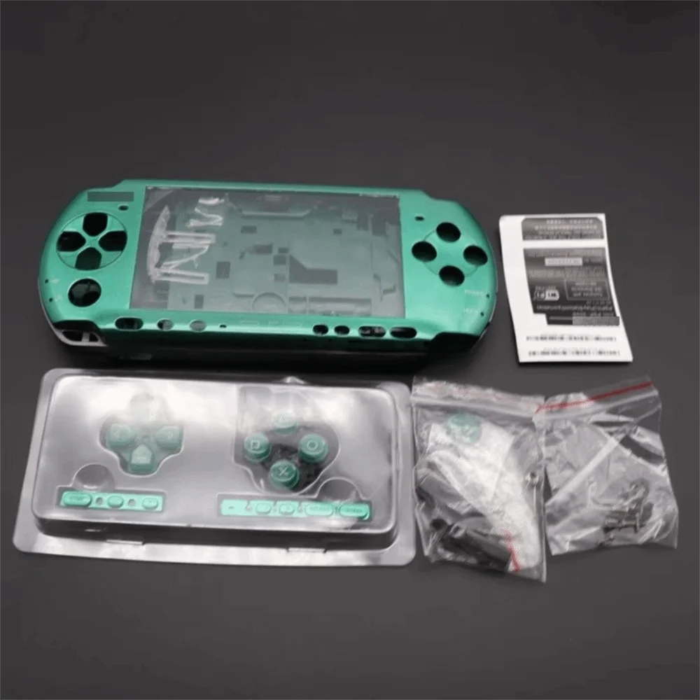 With Buttons Kit Protective Case Kit With Screws Full Set Replacement Cover Full Housing Shell for PSP3000 03 Version