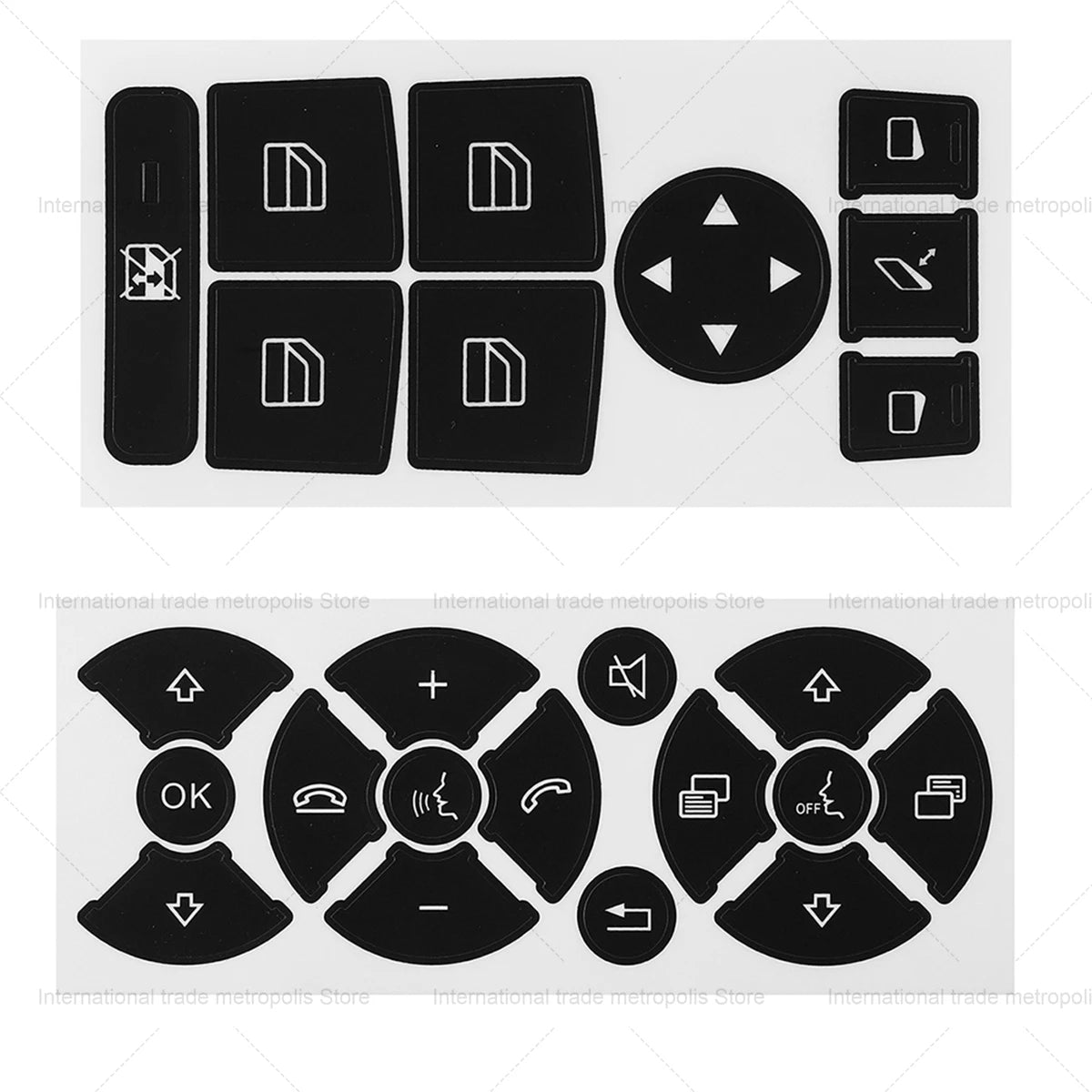 Car Button Repair Sticker Matte Stickers For Mercedes For Be