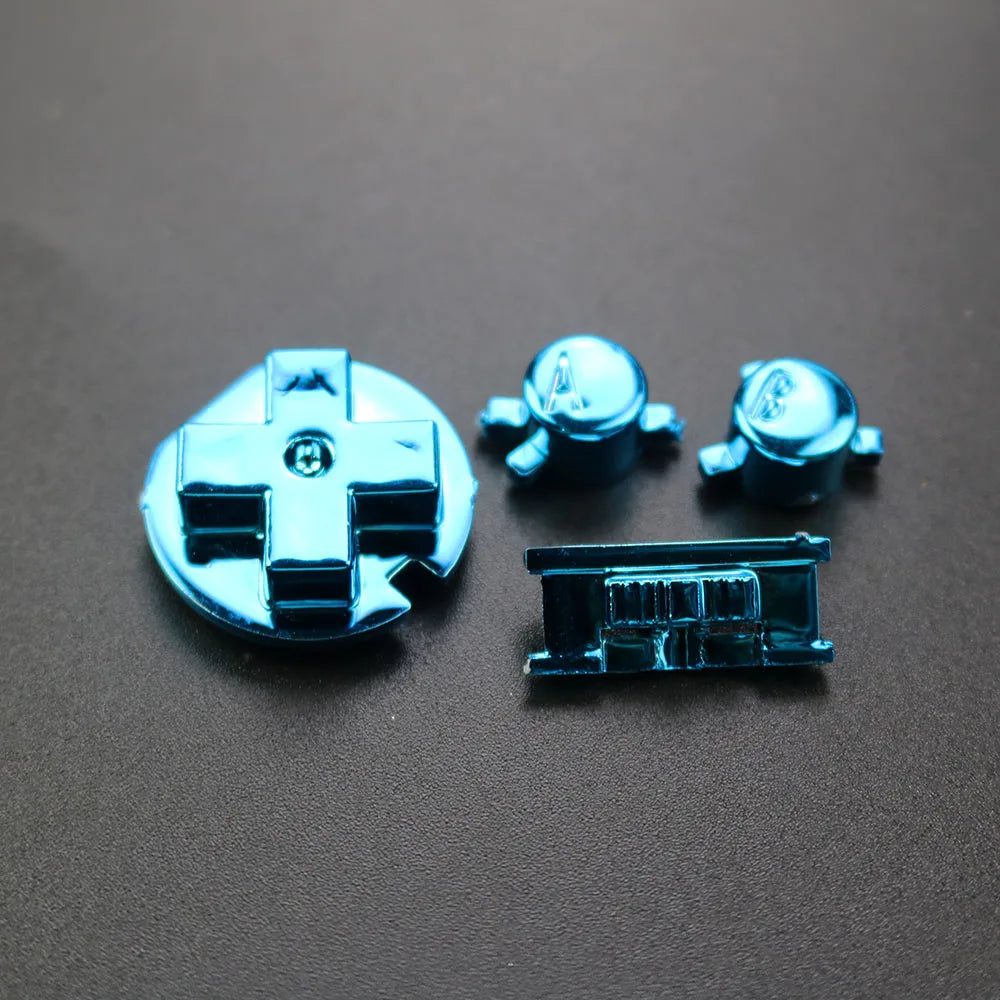 YUXI 1Set Replacement For Color GBC Console Buttons Kit A B D-pad Key Power On Off Button