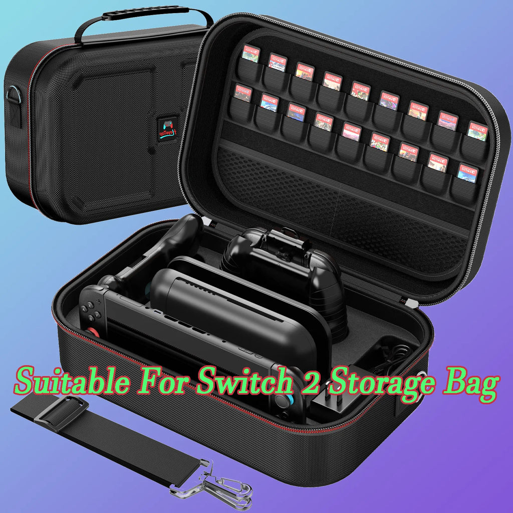 A large-capacity square storage bag suitable for Switch 2. P