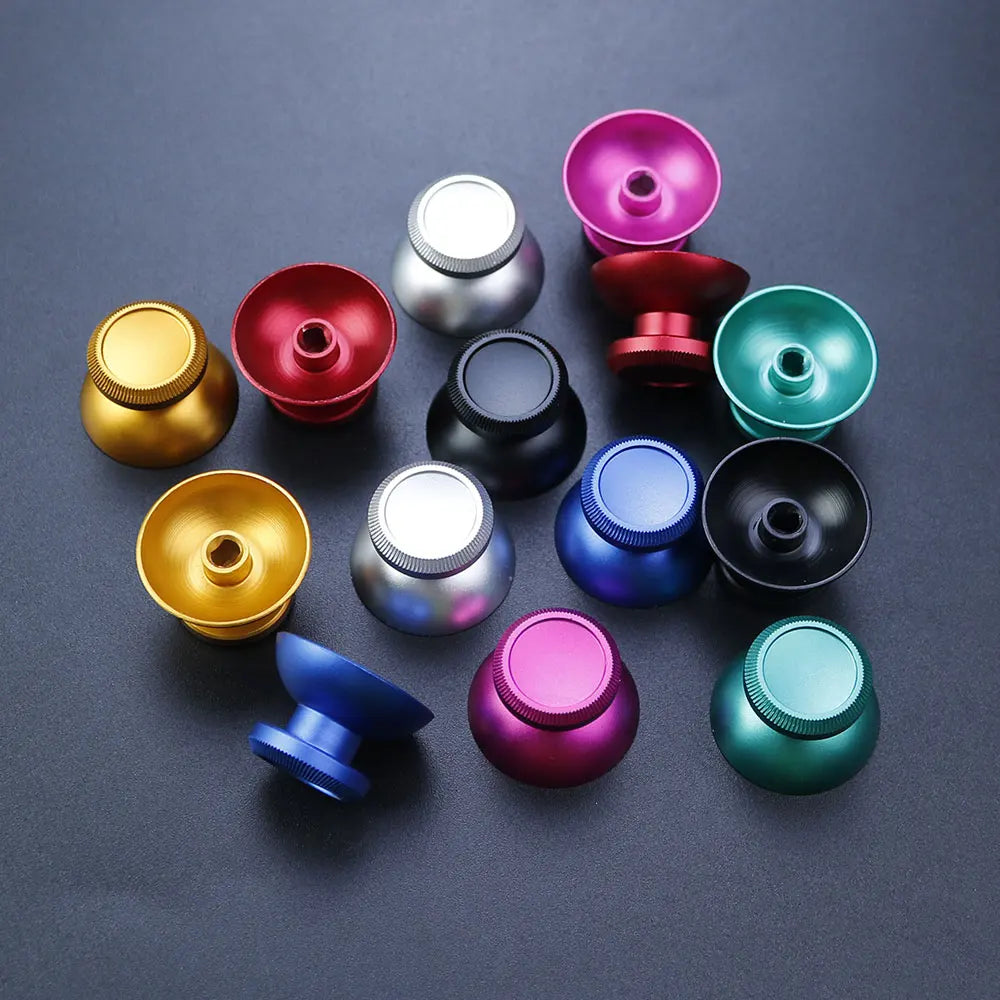 JCD 2pcs Aluminum Metal 3D Analog Joystick Thumb Stick Grip 