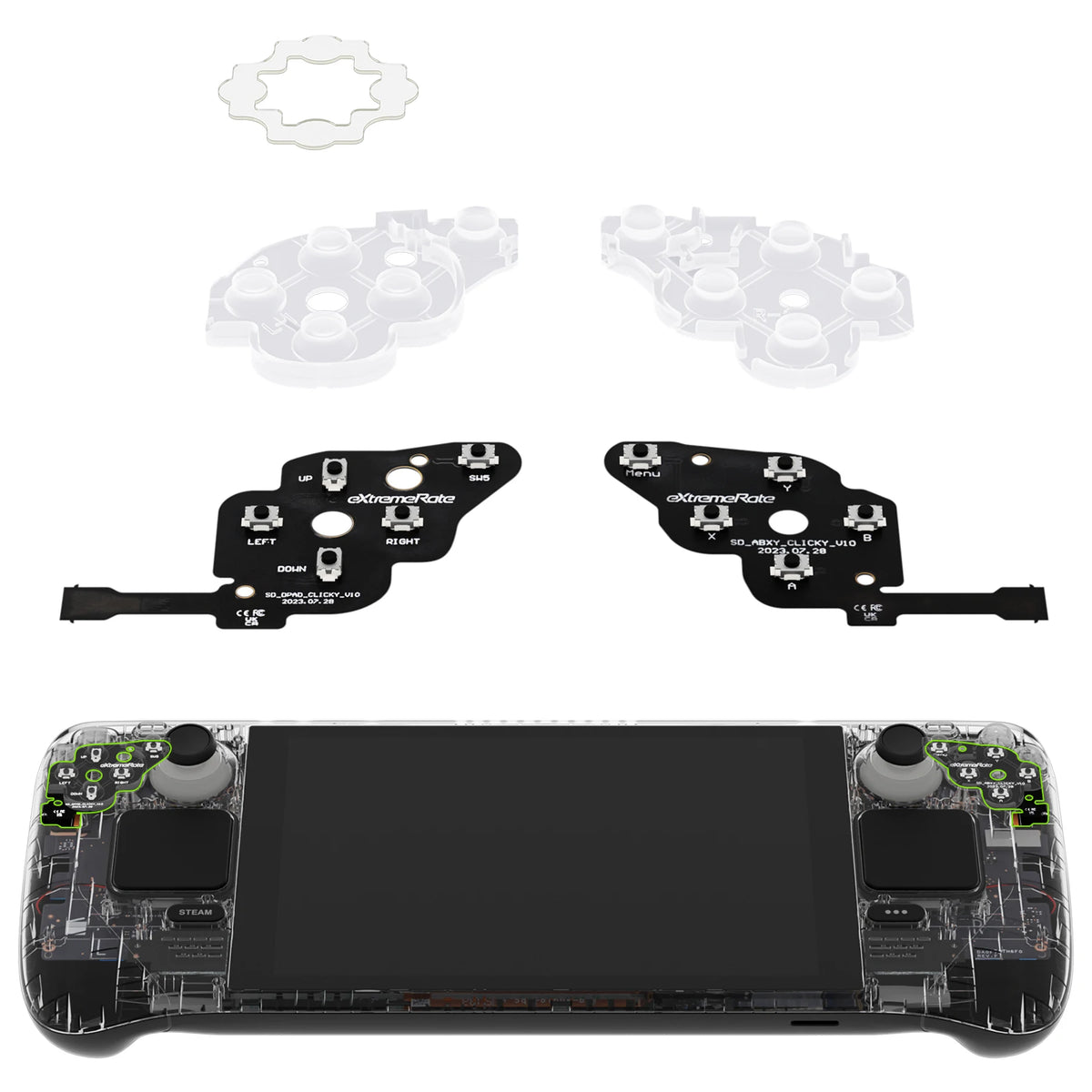 eXtremeRate Face Clicky Kit for Steam Deck LCD Handheld Cons