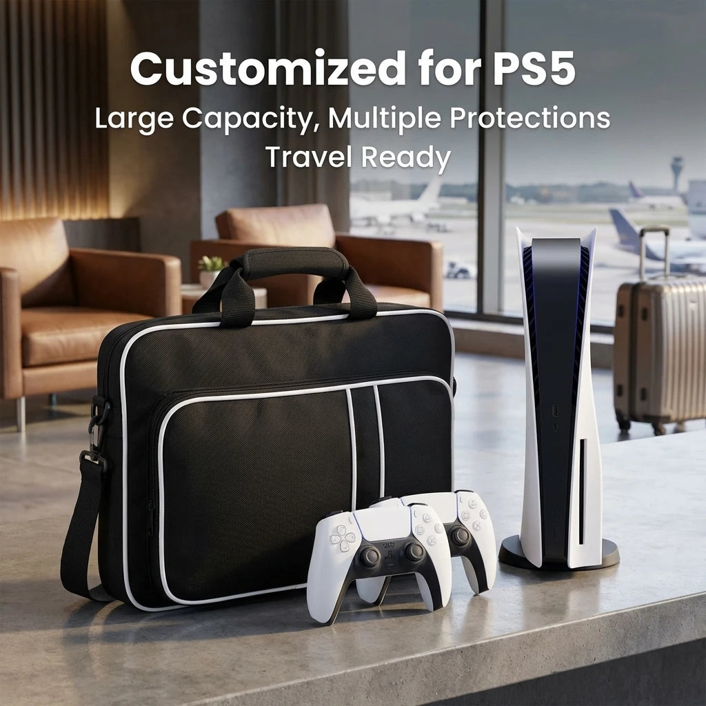 PS5 Travel Case Protective Bag for PS5 Console Disc/Digital 