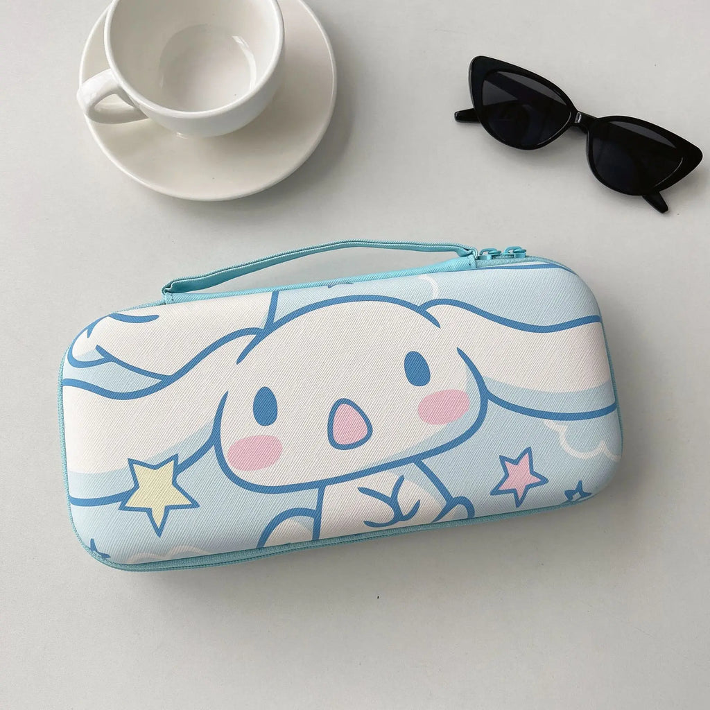 Cartoon Leather Switch2 Storage Bag Nintendo NS2 Game Console Hand-held Lanyard Bag Switch2 Storage Box