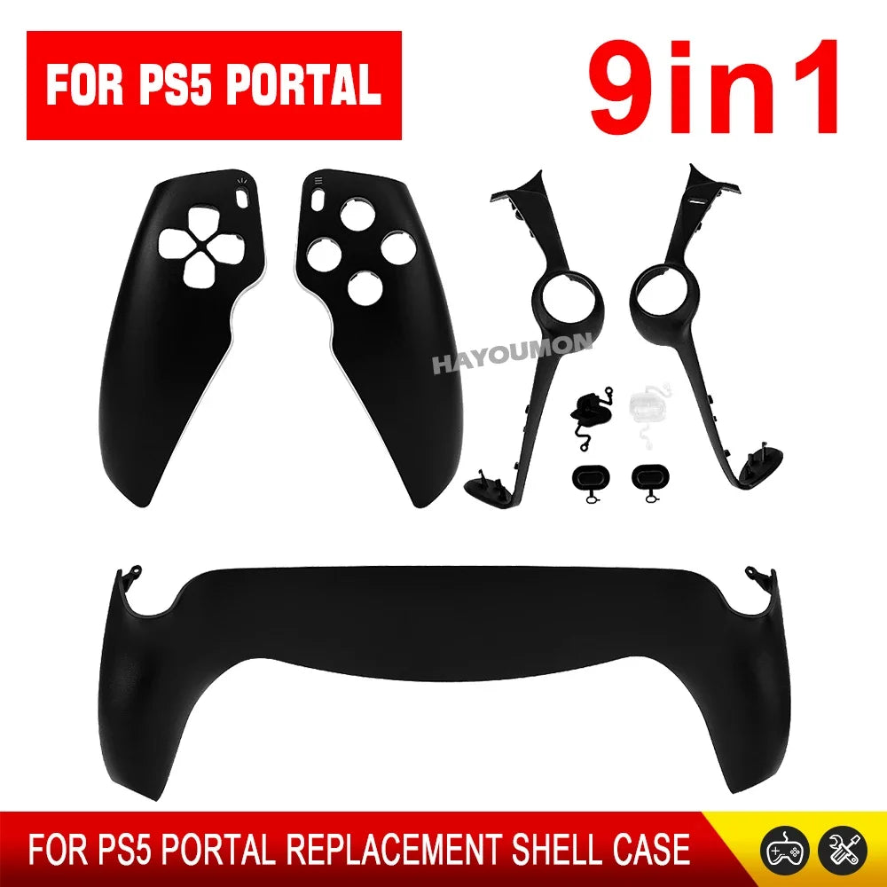 9 IN 1 For PS5 Portal Hard Cover Case Shell Shockproof Handheld Game Console Cover Replacement for PS Portal Game Accessories