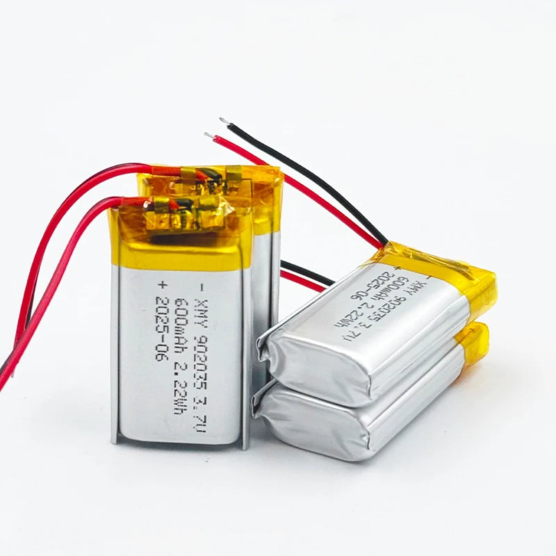 902035 3.7V 600mAh 1-15pcs Lithium Polymer LiPo Rechargeable