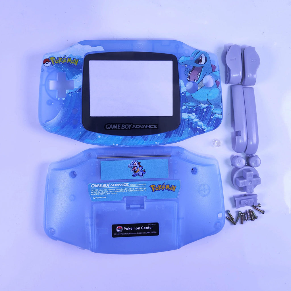 Gba Replacement Shell For Game Boy Advance Zelda The Minish Cap Transparent Game Console Housing Shell With Full Button Kit Gift