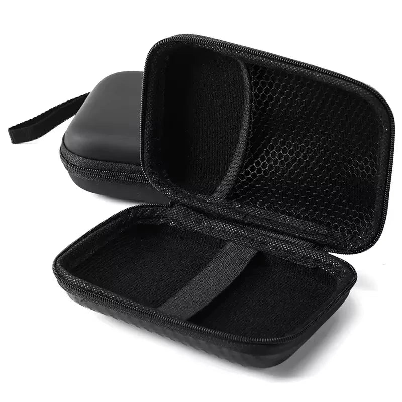 3 IN 1 Carrying Storage Case with Tempered Glass Screen Prot