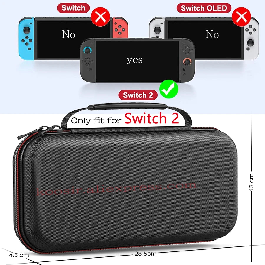 Switch2 Nylon Cloth Travel Carrying Case for Nintendo Switch