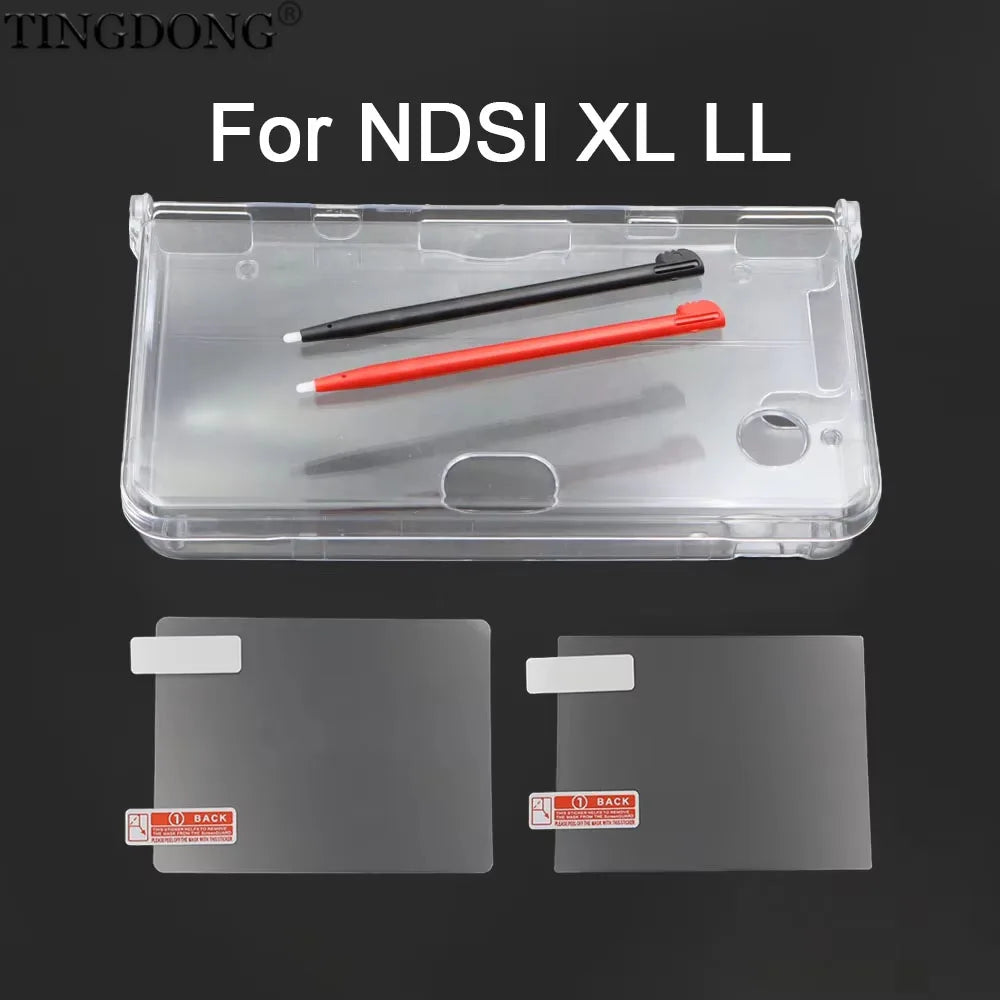 1Set Clear Crystal Protective Case For NDSi XL LL Hard PC Sh