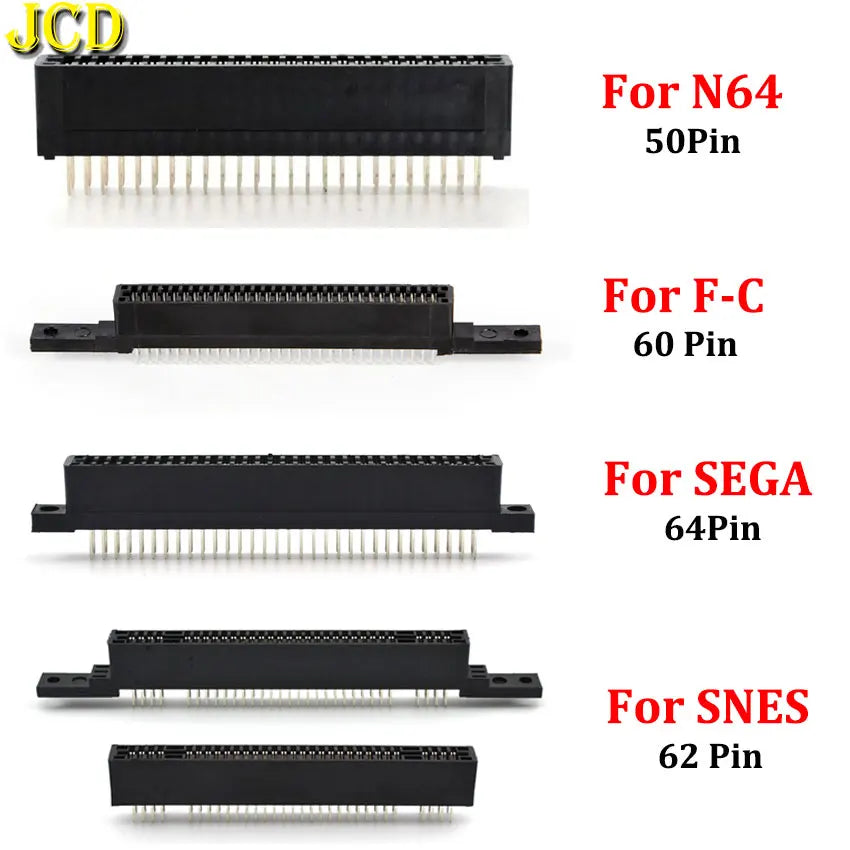 JCD 1 Piece 2.5mm 50Pin 62Pin 60Pin 64Pin Game Cartridge Car